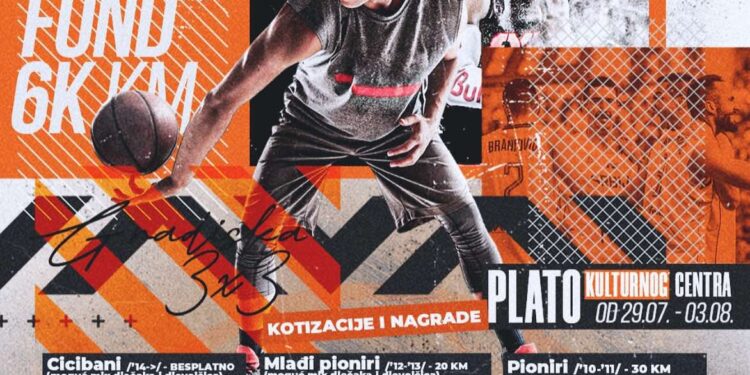 Otvaranje turnira “Streetball 3×3” pomjereno za sutra u 17 časova