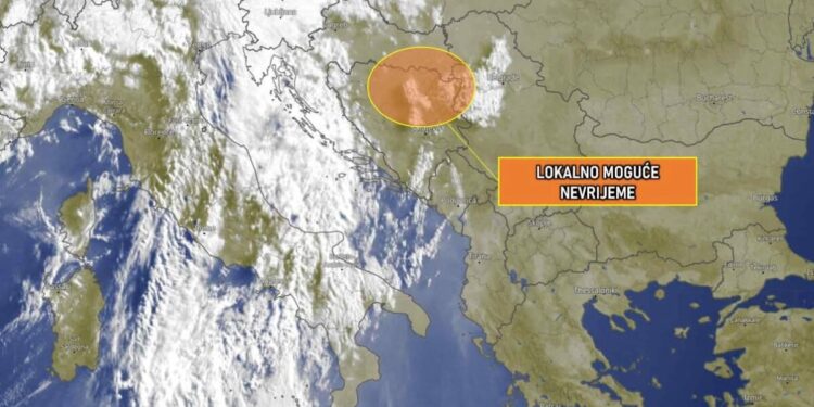 Vrijeme se postepeno mijenja: Prvo sparina pa onda kiša sa grnljavinom