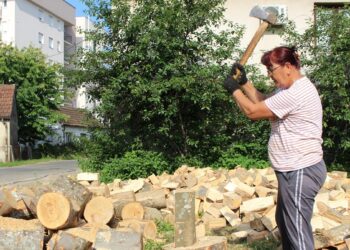 Mira Stolić: Cijepanje drveta je moja svakodnevica