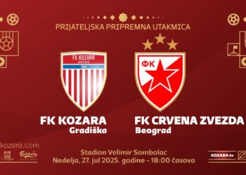 Prva domaća pripremna utakmica za fudbalere „Kozare“: Stiže beogradska „Crvena Zvezda“