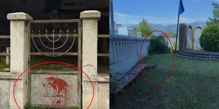 Vandali oskrnavili Jevrejsko groblje u Mostaru