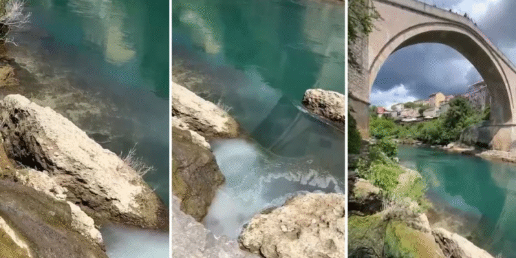 Novo ispuštanje kanalizacije u Neretvu ispod Starog mosta i to na mjestu gdje se turisti umivaju i slikaju