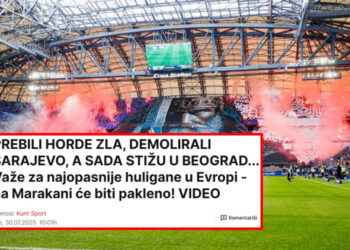 Srpski Kurir: U Beograd stižu najopasniji huligani Evrope koji su “prebili Horde zla i demolirali Sarajevo”