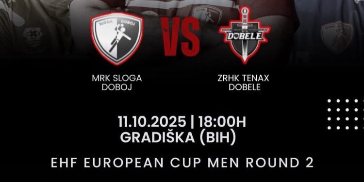 Sloga Doboj – Tenaks Dobele, prenos na RTVG od 18 časova