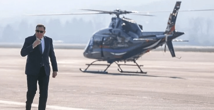 Dodik sve po starom: Koristi helikopter, pratnju, osiguranje