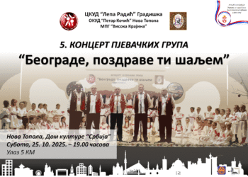Peti koncert pjevačkih grupa “Beograde, pozdrave ti šaljem”