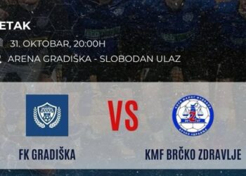 FK Gradiška – KMF Brčko Zdravlje, prenos na RTVG od 20.00