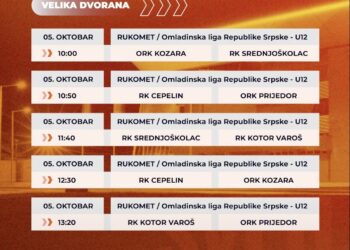 U gradiškoj Areni na rasporedu 12 utakmica u omladinskim kategorijama