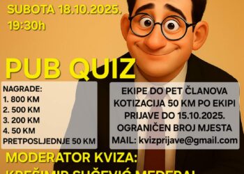 U Kozarskoj Dubici kviz opšteg znanja u moderaciji Krešimira Sučevića Međeralaa