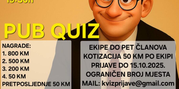 U Kozarskoj Dubici kviz opšteg znanja u moderaciji Krešimira Sučevića Međeralaa