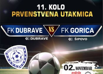 Derbi u Dubravama: FK Dubrave dočekuju FK Goricu iz Šipova
