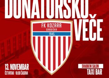 Donatorsko veče FK Kozara u četvrtak 13. novembra