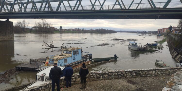 Vodostaj Save u naglom porastu, rijeka nosi velike količine naplavina i stabala