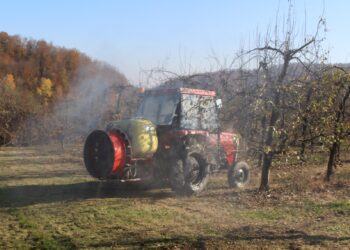 Poslije berbe, počelo plavo prskanje u voćnjacima
