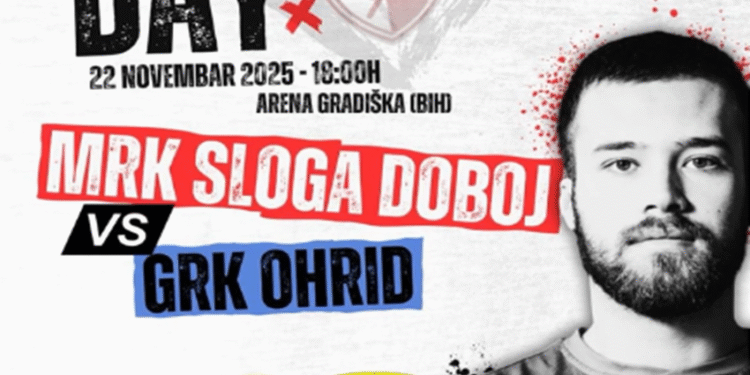 MRK Sloga Doboj – GRK Ohrid, direktan prenosu u programu Radio-televizije Gradiška