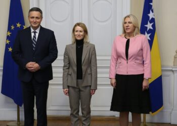 Kallas se sastala s Bećirovićem i Cvijanović u Predsjedništvu BiH