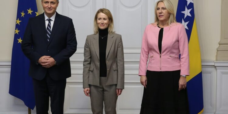 Kallas se sastala s Bećirovićem i Cvijanović u Predsjedništvu BiH