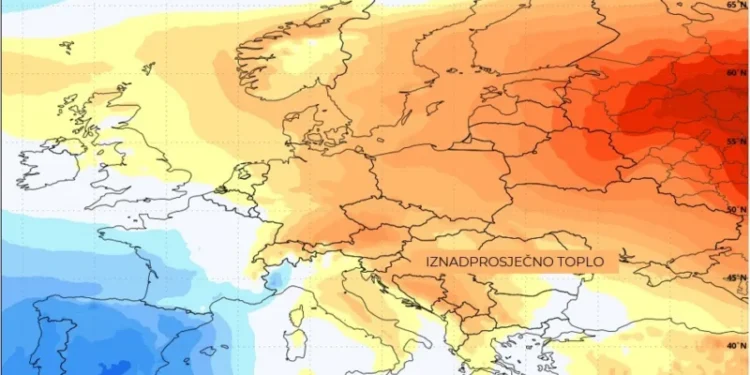 Nakon hladnog vala stiže iznadprosječno toplo i sušno vrijeme u cijeloj BiH
