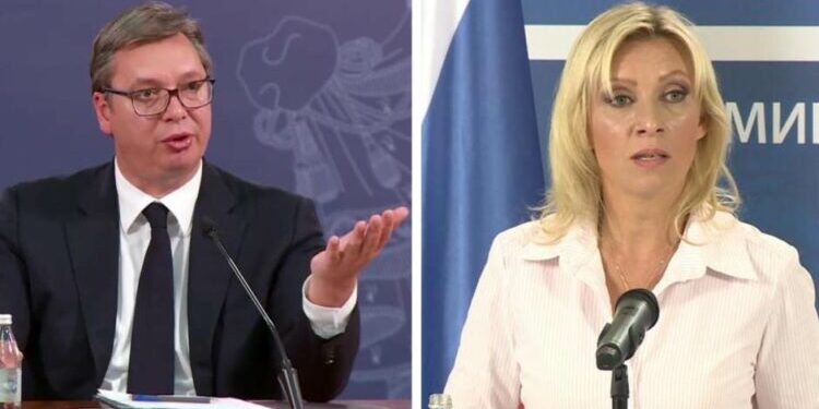 Zaharova kritikovala Vučića: “Jedno govori u Moskvi, drugo ostatku svijeta”