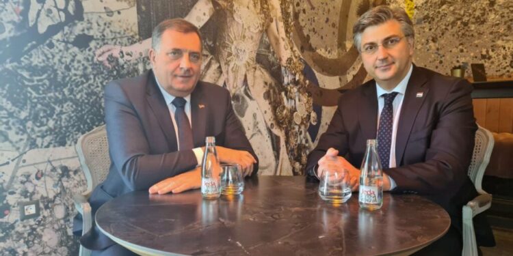 Magazinović pitao Dodika zašto nije upitao Plenkovića za Trgovsku goru kada se našao sa njim?