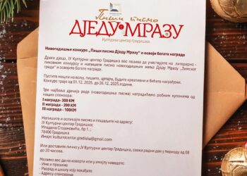 Nagradni konkurs „Piši pismo Djedu Mrazu“ otvoren do 26. decembra