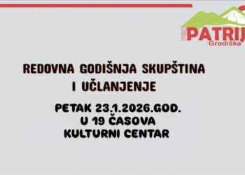 Godišnja skupština „Patrije“ 23. januara
