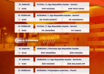 Sedam utakmica na programu u gradiškoj Areni (FOTO)