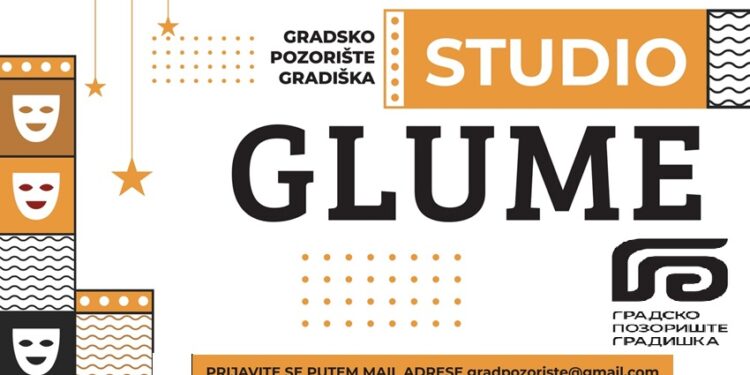 Produžen rok za prijave za „Studio glume“ Gradskog pozorišta Gradiška