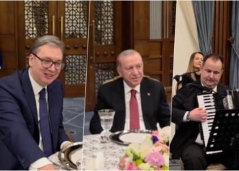 Erdogan na gala večeri Vučića dočekao pjesmom ‘Tamo daleko’