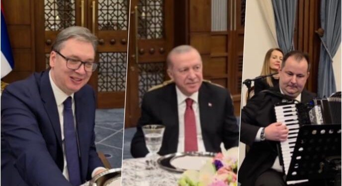 Erdogan na gala večeri Vučića dočekao pjesmom ‘Tamo daleko’