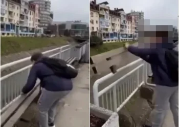 Policija na TikToku vidjela video u kojem maloljetnici u Tuzli bacaju klupu u rijeku: Odmah su pronađeni