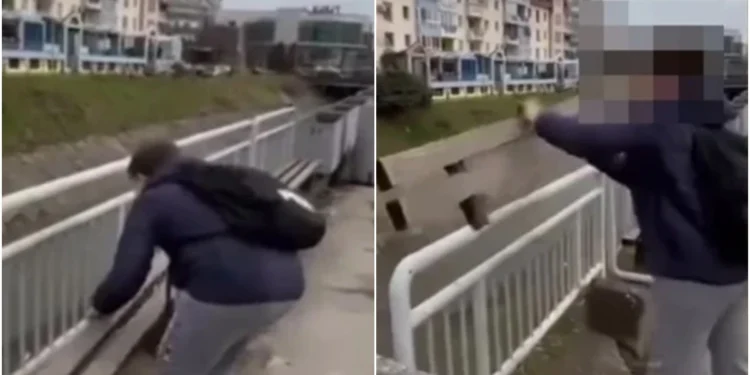 Policija na TikToku vidjela video u kojem maloljetnici u Tuzli bacaju klupu u rijeku: Odmah su pronađeni