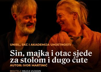 Predstava „Sin, majka i otac sjede za stolom i dugo ćute“ u Gradišci 26. februara