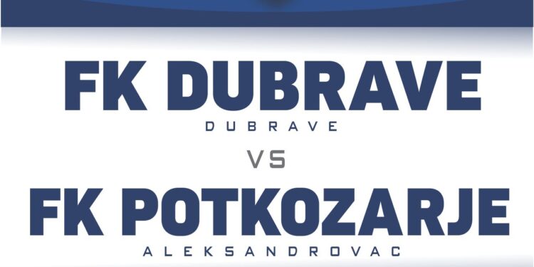 14. kolo: FK Dubrave dočekuje FK Potkozarje