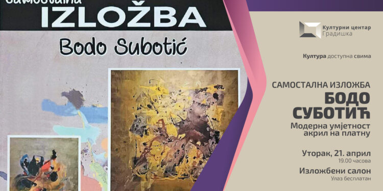 Sutra izložba Slobodana Bode Subotića
