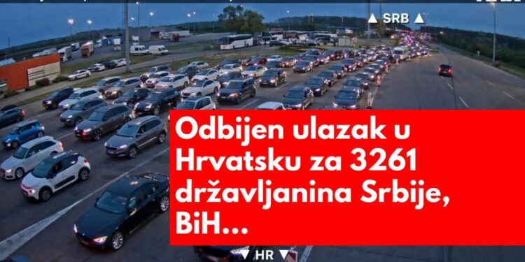 Odbijen ulazak u Hrvatsku za čak 3261 državljanina Srbije, BiH…