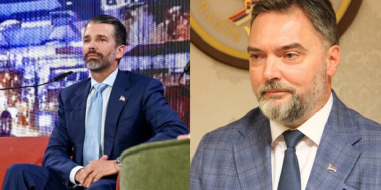 Košarac o dolasku Trumpa Jr. u Srpsku: Ne zna se kome je teže palo – Sarajevu ili opoziciji