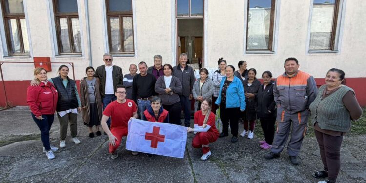 Prehrambeni paketi Crvenog krsta za romske porodice