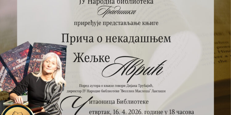 Predstavljanje knjige „Priča o nekadašnjem“ u četvrtak, 16. aprila