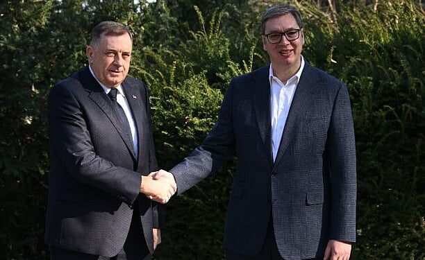 Sastali se Dodik i Vučić: Zabrinuti zbog vojnog saveza Prištine, Tirane i Zagreba