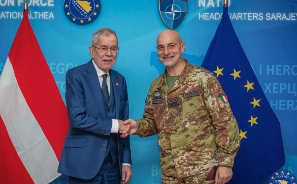Van der Bellen u Butmiru: EUFOR ključan za sigurnost BiH