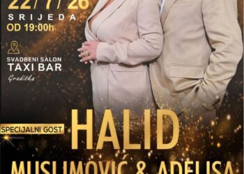 Plavo-bijelo veče uz Halida Muslimovića i Adelisu u Gradišci