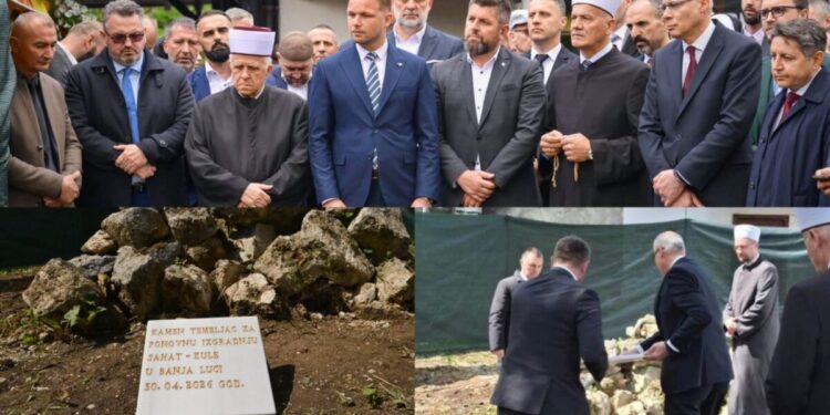 U Banjoj Luci položen kamen temeljac za obnovu Sahat-kule: Simbol zajedništva i novog početka