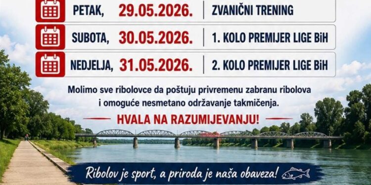 Gradiška domaćin Premijer lige BiH u sportskom ribolovu