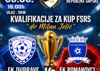 Dubrave protiv Romanovaca za plasman u Kup Republike Srpske