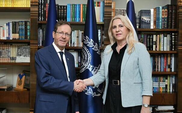 Cvijanović u Jerusalemu razgovarala s predsjednikom Izraela: Potvrdili prijateljstvo i saradnju