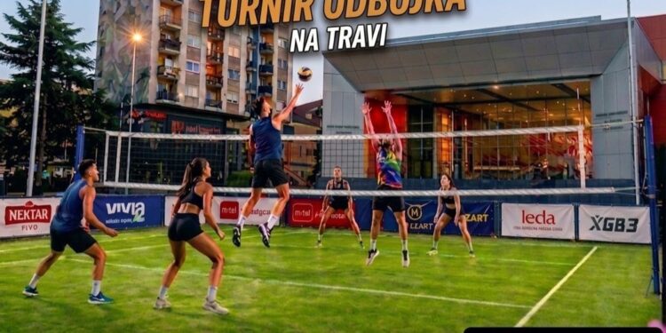 U toku prijave za turnir 3×3 u odbojci na umjetnoj travi