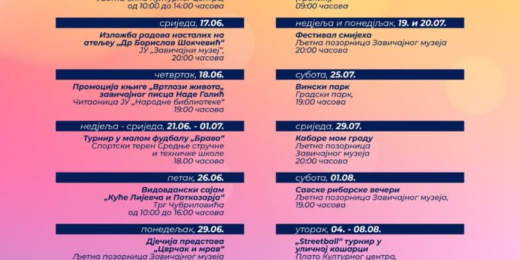 „Gradiško ljeto na Savi 2026“ se nastavlja uz vinski festival, koncerte, sportske turnire i brojne sadržaje