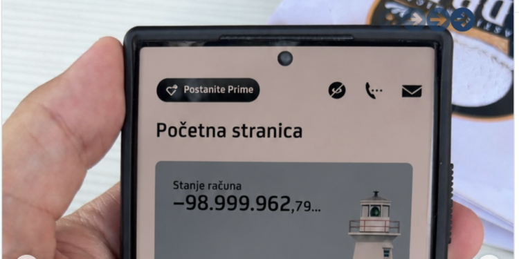 Šok na mobilnom bankarstvu: Banjalučanina dočekao minus od gotovo 99 miliona KM
